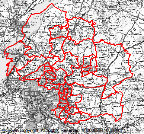 A map showing gritting routes and grit bins